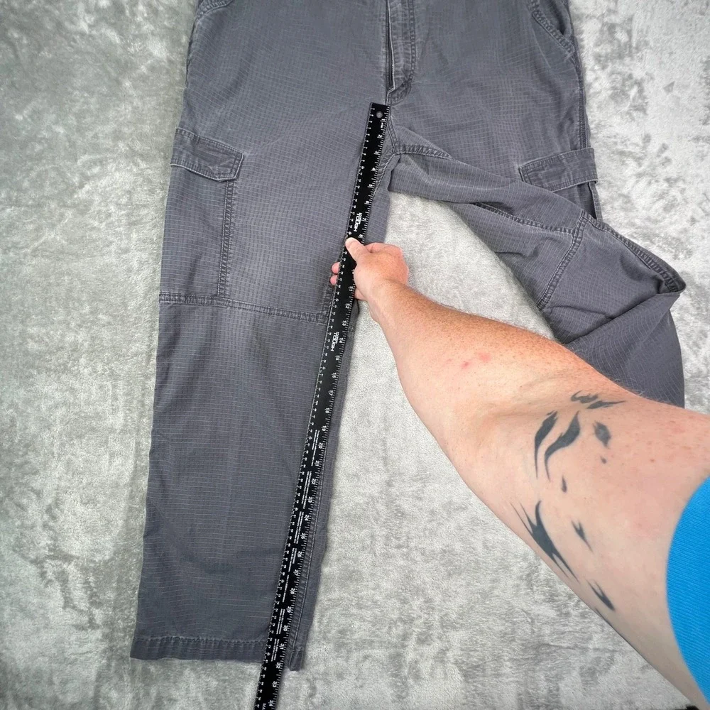 Carhartt Force Relaxed Fit Cargo Pants Mens 42x32 Fit 40x32 Grey Ripstop Utility
